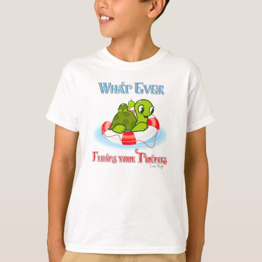 Wat ook drijft jullie schildpadden 2 t-shirt (Voorkant)