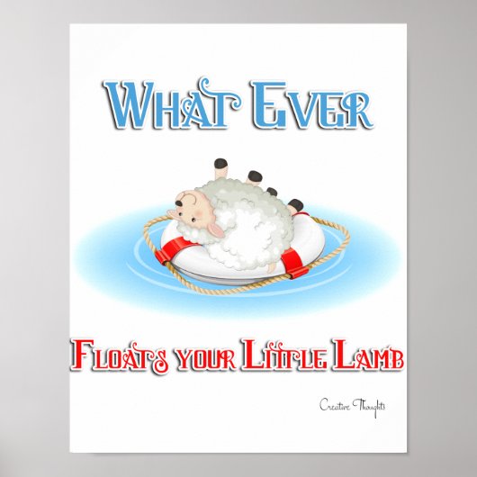 Wat ook drijft op je kleine lampje poster (Voorkant)