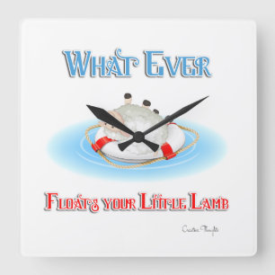 Wat ook drijft op je kleine lampje vierkante klok