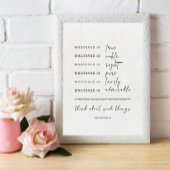 Wat ook is True sign Bible Verse Poster