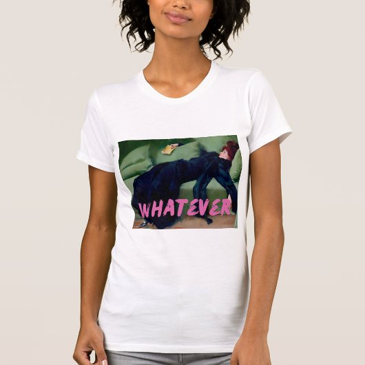 Wat ook maar Roze Graffiti Shirt, Gewijzigde Kunst T-shirt
