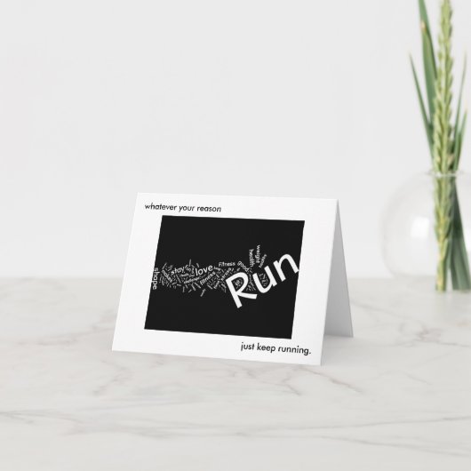 Wat ook uw reden is, houd enkel lopend kaart (Voorkant)