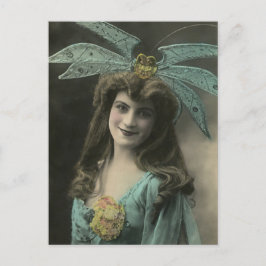 Wat op haar hoofd briefkaart