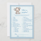 Wat op je telefoon is een bruine Beer Kaart (Voorkant)