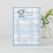 Wat op je telefoon is Grijze Beer-padspel Kaart (Staand voorkant)