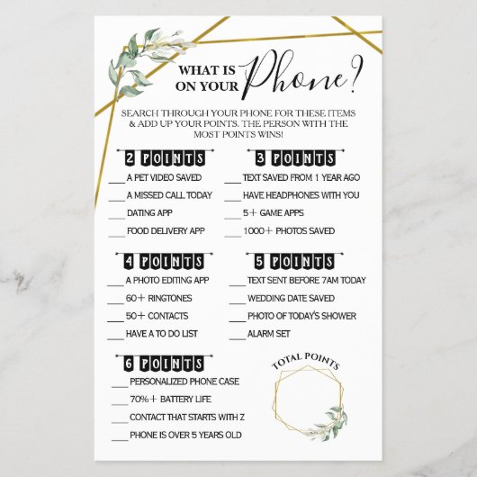 Wat op uw Kaart van het Spel van het Spel van de G (Voorkant)