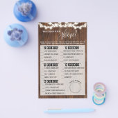 Wat op uw Westerne Spel van het Vrijgezellenfeest Flyer (Enkel)