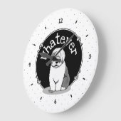Wat? Oud Engels Sheepdog (Grey 1) Funny Grote Klok (Hoek)