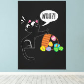 WAT ! Pasen Kat Canvas Afdruk (Insitu (Houten vloer))