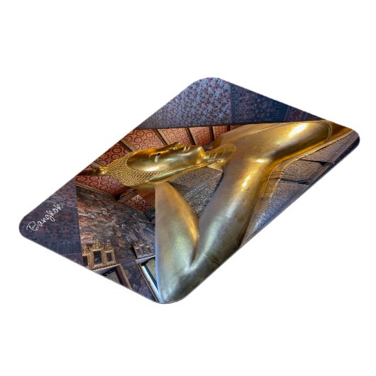 Wat Pho achterover leunende Boeddha Magneet (Linkerzijde)