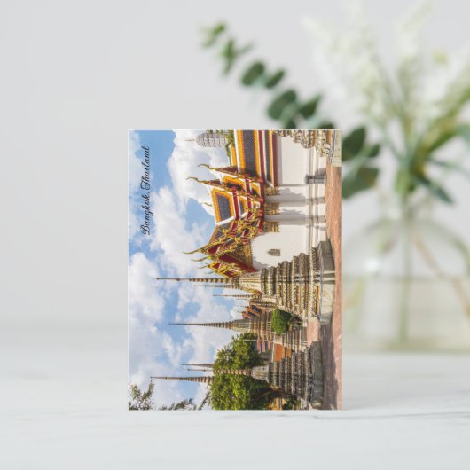 Wat Pho, Bangkok, Thailand Feestdagenkaart (Staand voorkant)