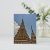 Wat Pho Stupa Pagode Tempel Thailand Reizen Briefkaart (Staand voorkant)