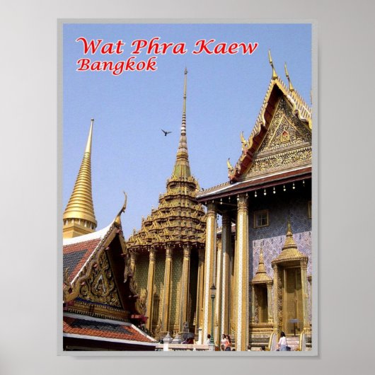 Wat Phra Kaew - Sacred Buddhist Temple - Thailand Poster (Voorkant)