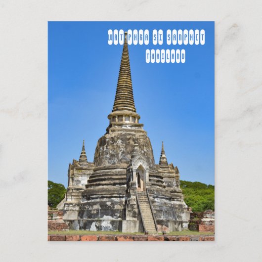 Wat Phra Si Sanphet Briefkaart (Voorkant)