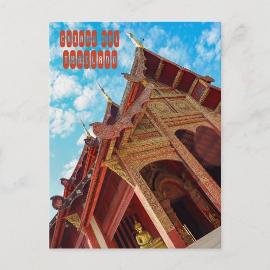 Wat Phra Singh Woramahawihan in Chiang Mai Briefkaart (Voorkant)