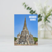 Wat Phra Sri Sanphet in het Ayutthaya Briefkaart (Staand voorkant)