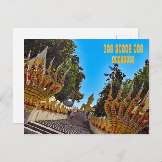 Wat Phrai Yai Big Buddha Briefkaart (Voorkant / Achterkant)