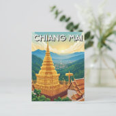 Wat Phrathat Doi Suthep Chiang Mai Thailand Briefkaart (Staand voorkant)