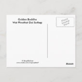 Wat Phrathat Doi Suthep Gold Buddha Briefkaart (Achterkant)