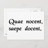 Wat pijn doet, geeft vaak instructies. briefkaart (Voorkant / Achterkant)