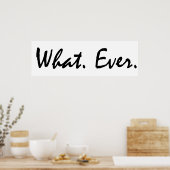Wat? Poster (Keuken)
