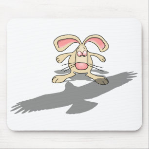 Wat...? Rabbit Cartoon Mousepad Muismat