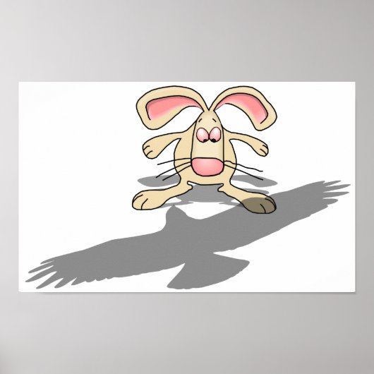 Wat...? Rabbit Cartoon Poster (Voorkant)