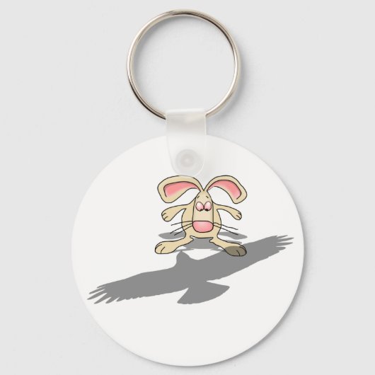 Wat...? Rabbit Cartoon Sleutelhanger (Voorkant)