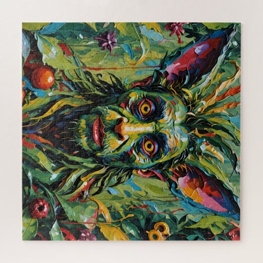 Wat?! Rainbow Creature Graffiti Kleuren Puzzel (Horizontaal)