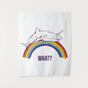 Wat regenboog haai wandkleed