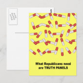 Wat Republikeinen nodig hebben zijn waarheidsborde Briefkaart (Voorkant / Achterkant)