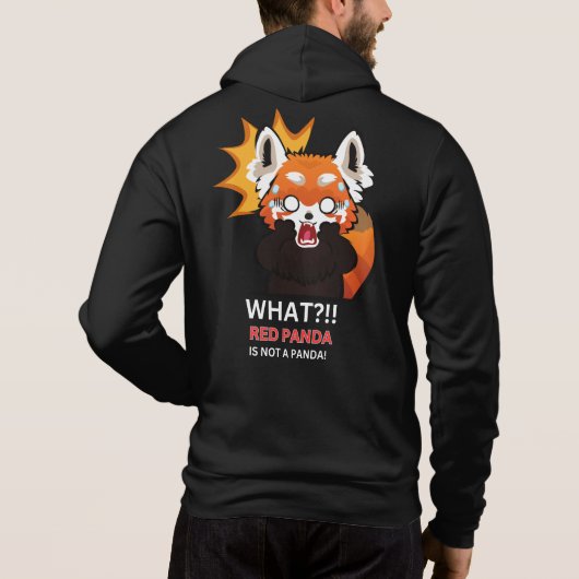 Wat?!! Rode panda is geen panda! Hoodie (Achterkant)