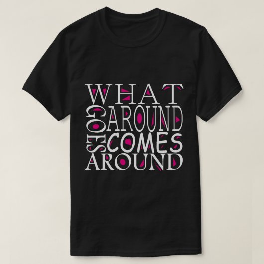 WAT RONDGAAT, GAAT ROND T-SHIRT (Design voorkant)