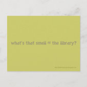 wat ruikt die naar de bibliotheek ? briefkaart (Voorkant)