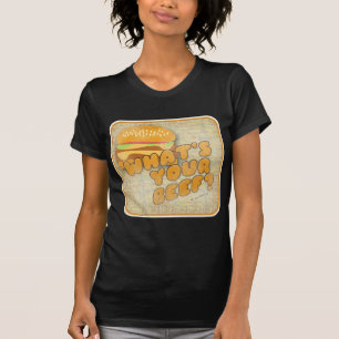 Wat rundvlees Funny Cheeseburger Query Art Slogan T-shirt