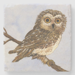 WAT? Saw-Whet Owl Onderzetter