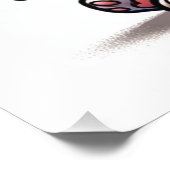 "... wat?" Schattige verwarde Cartoon puppy Foto Afdruk (Hoek)