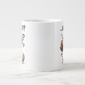 "... wat?" Schattige verwarde Cartoon puppy Grote Koffiekop (Voorkant)