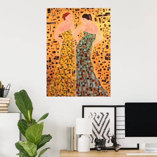 Wat schoonheid betreft poster (Thuiskantoor)