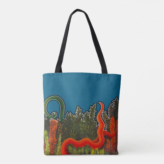 Wat schuilt er onder water tote bag (Achterkant)