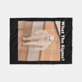 Wat Sigma Meme Cat Meme Internet Memes Funny Meme Fleece Deken (Voorkant (Horizontaal))