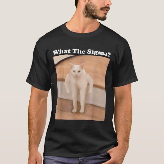 Wat Sigma Meme Cat Meme Internet Memes Funny Meme T-shirt (Voorkant)