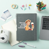 Wat soort wijn Funny Retro huisvrouw  Sticker (iPad Cover)