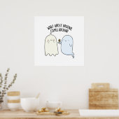 Wat spookt rondom Halloween grap komt Poster (Keuken)