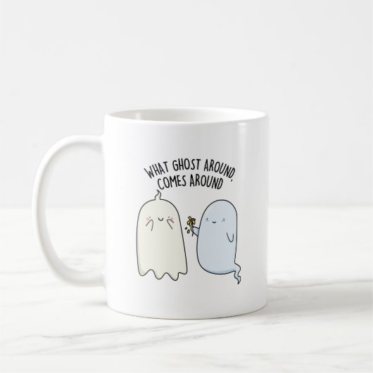 Wat spookt rondom Halloween Pun Koffiemok (Links)
