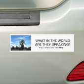 Wat spuiten ze in de wereld? bumpersticker (Op auto)