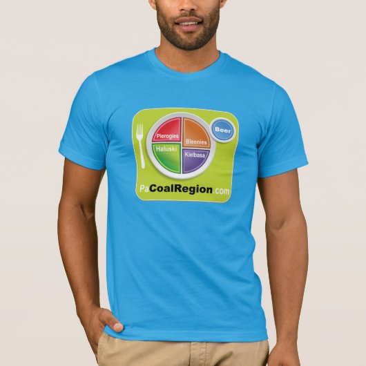 Wat staat er op je bord? -PaCoalRegion.com T-shirt (Voorkant)