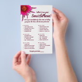 Wat staat er op je Paars van de Game-kaart voor de Flyer (Hand)