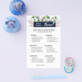 Wat staat er op je Phone Shower Game Card? Flyer (Enkel)