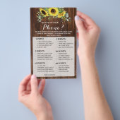 Wat staat er op je Phone Sunflower Shower Game Car Flyer (Hand)